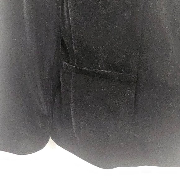 Kasper Blazer Black Velvet Goth Grunge Office 8 NWT - Picture 2 of 9